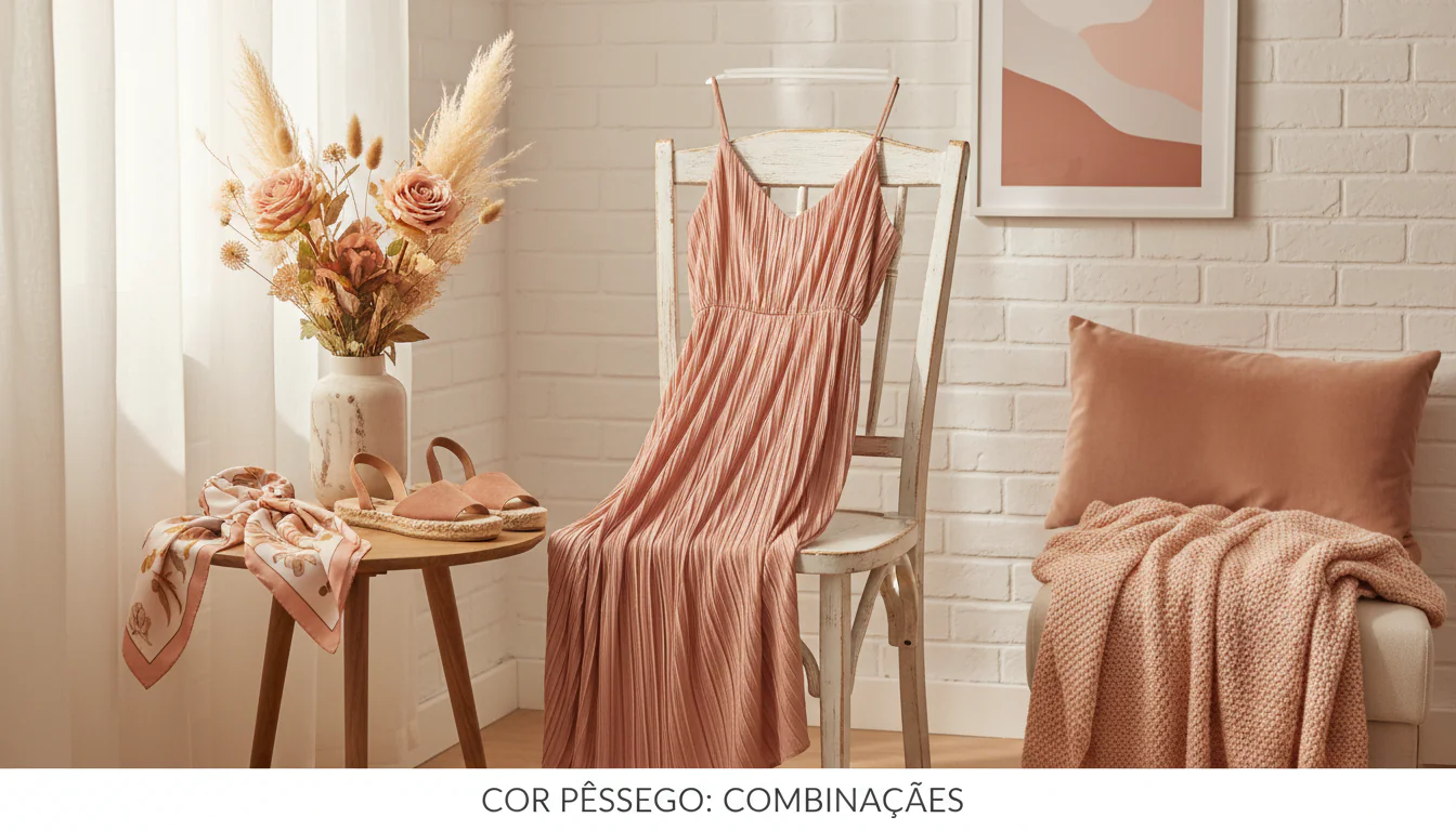 Cor pêssego: combinações