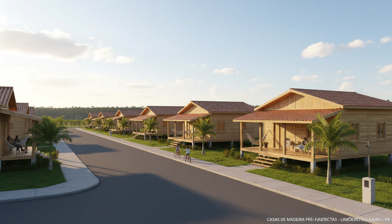Casas de Madeira Pré-Fabricadas em Limoeiro do Ajuru – PA