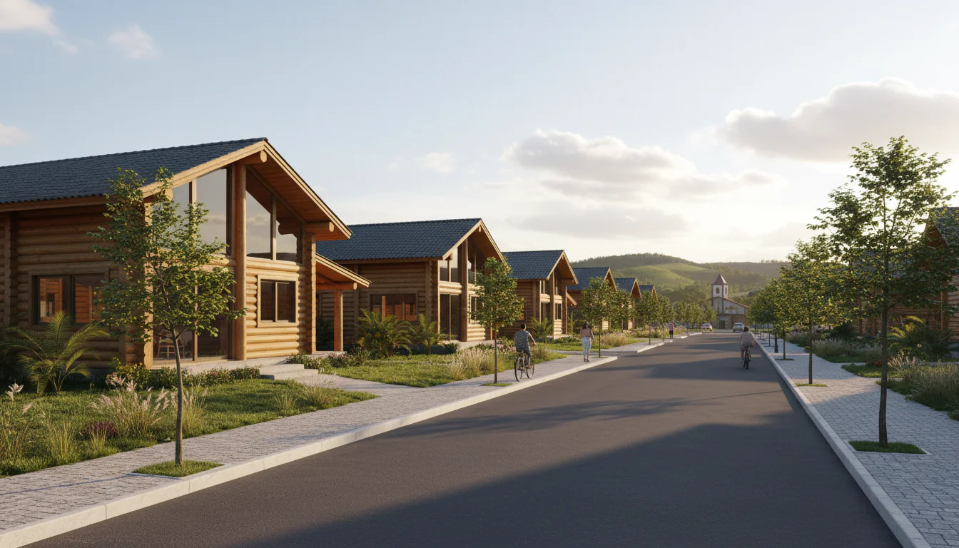 Casas de Madeira Pré-Fabricadas em Logradouro – PB