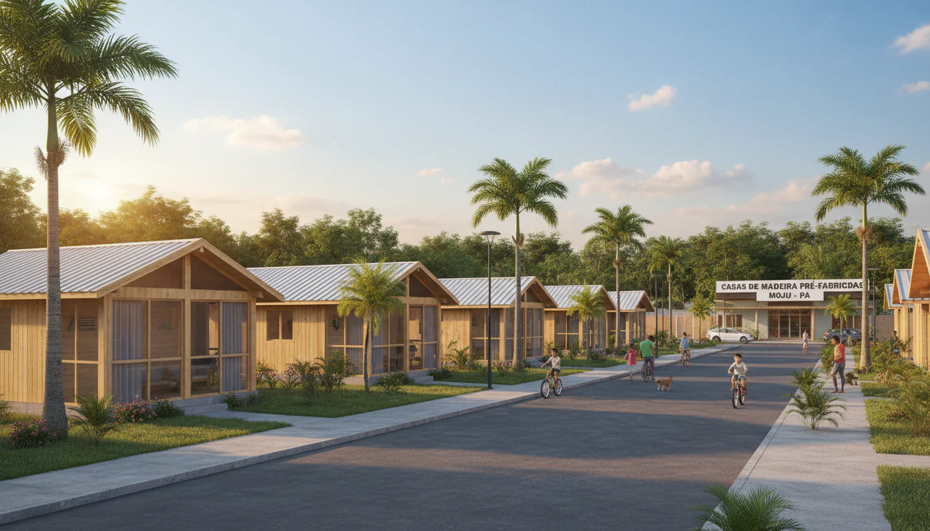 Casas de Madeira Pré-Fabricadas em Moju – PA