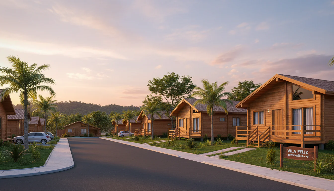 Casas de Madeira Pré-Fabricadas em Pedro Régis – PB