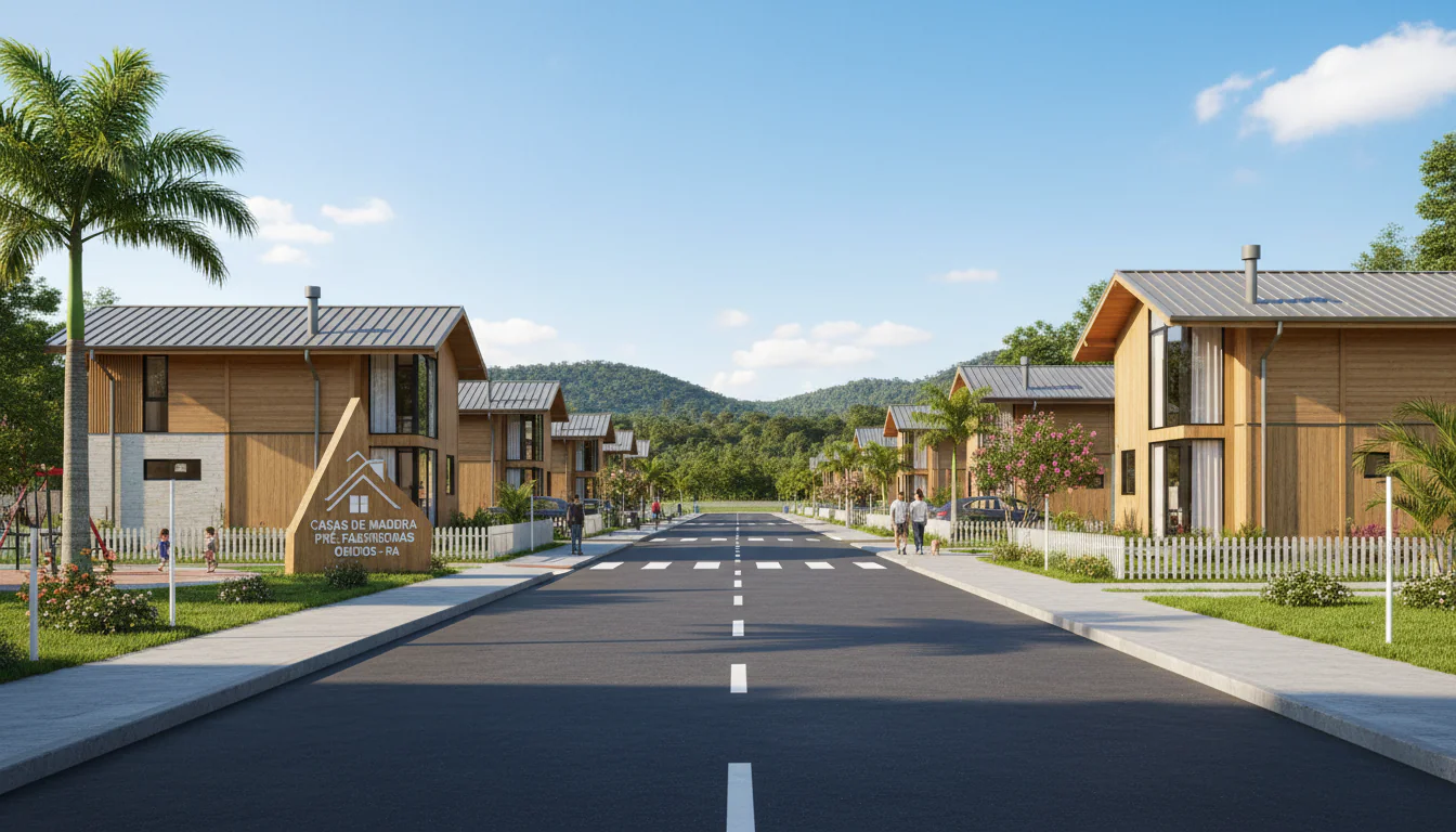 Casas de Madeira Pré-Fabricadas em Óbidos – PA
