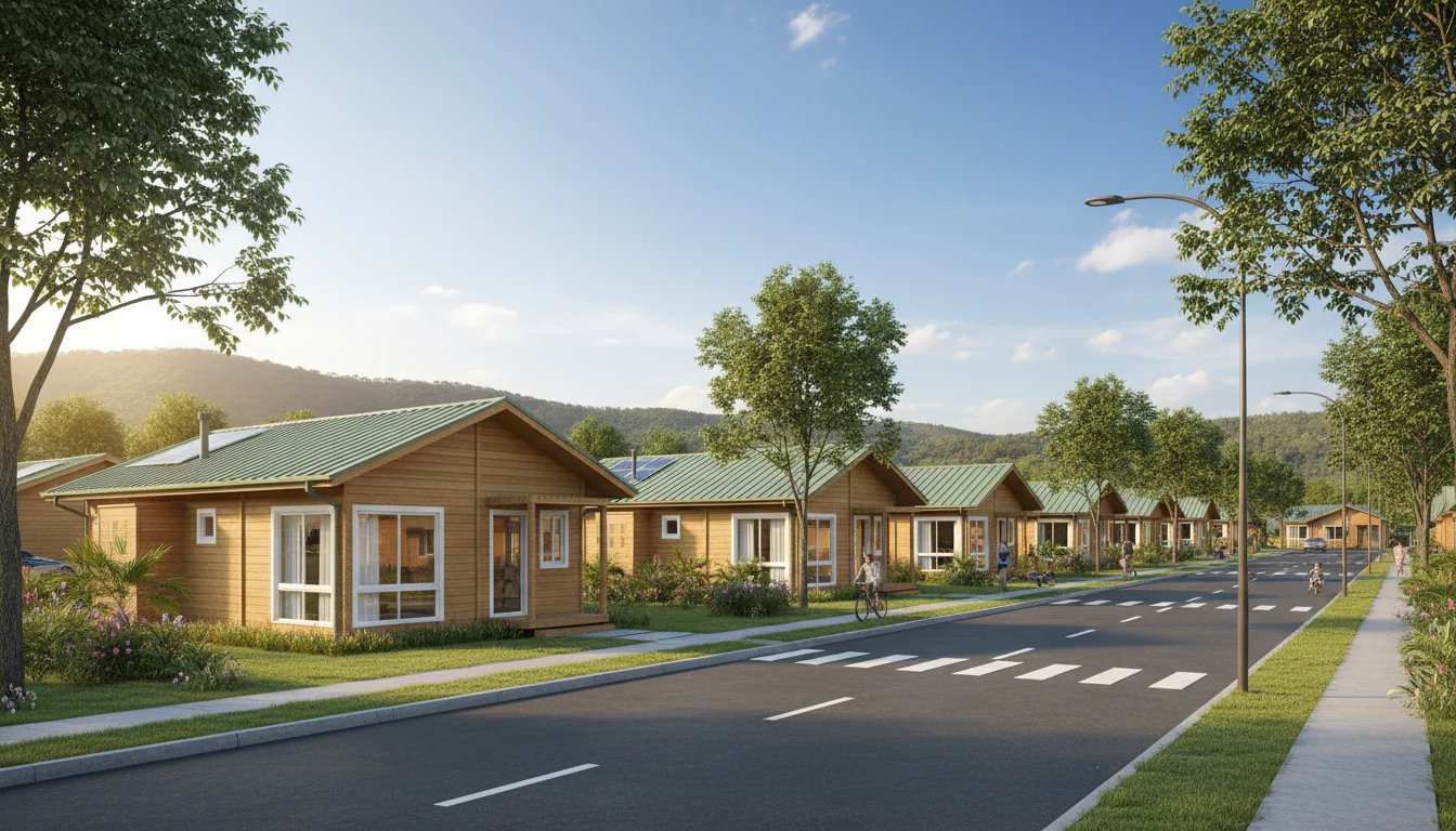 Casas de Madeira Pré-Fabricadas em São Domingos do Cariri – PB