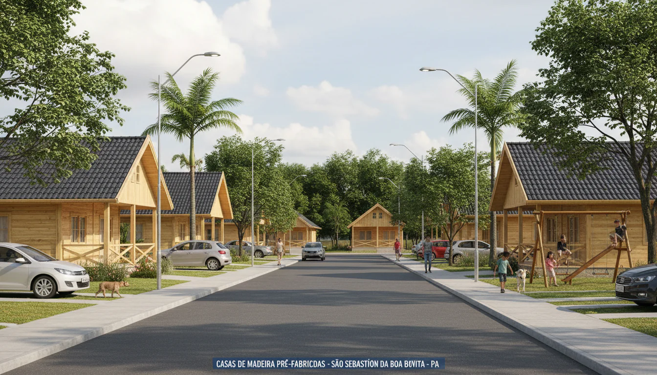 Casas de Madeira Pré-Fabricadas em São Sebastião da Boa Vista – PA