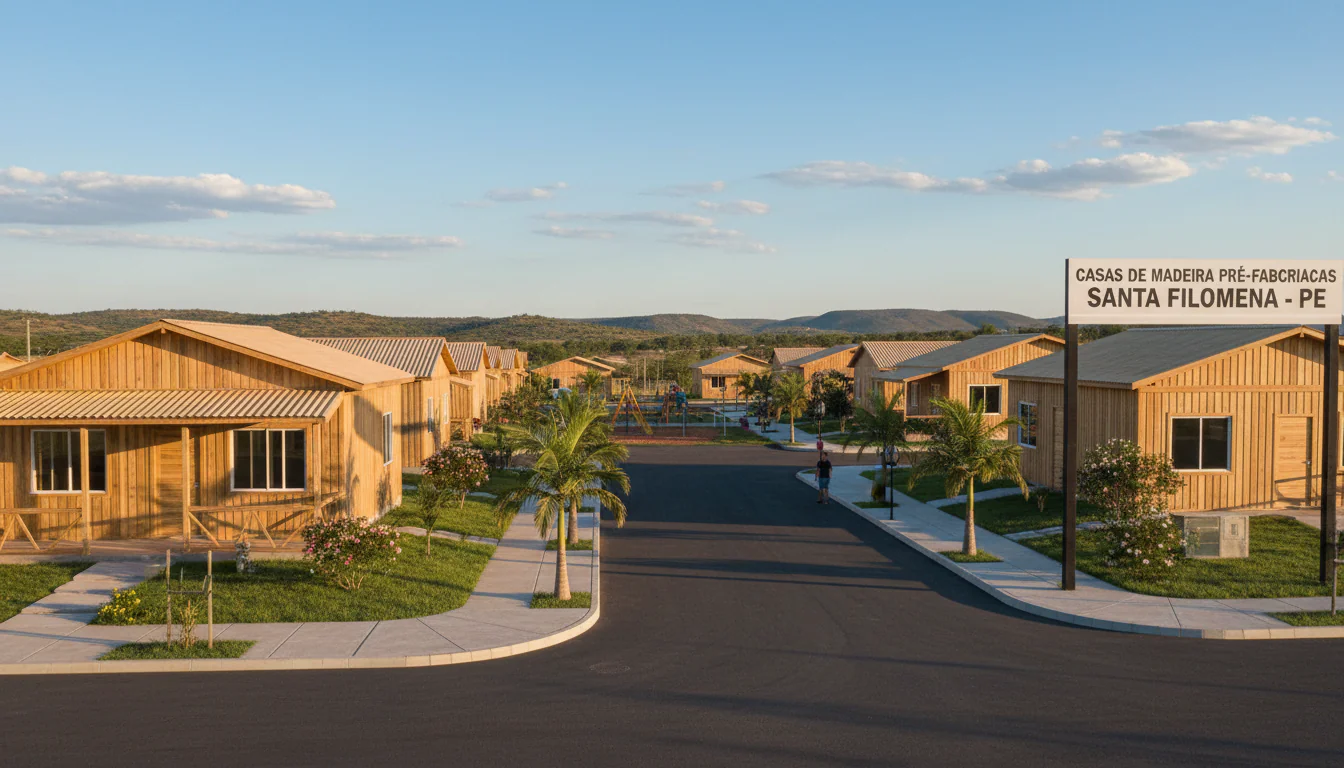 Casas de Madeira Pré-Fabricadas em Santa Filomena – PE
