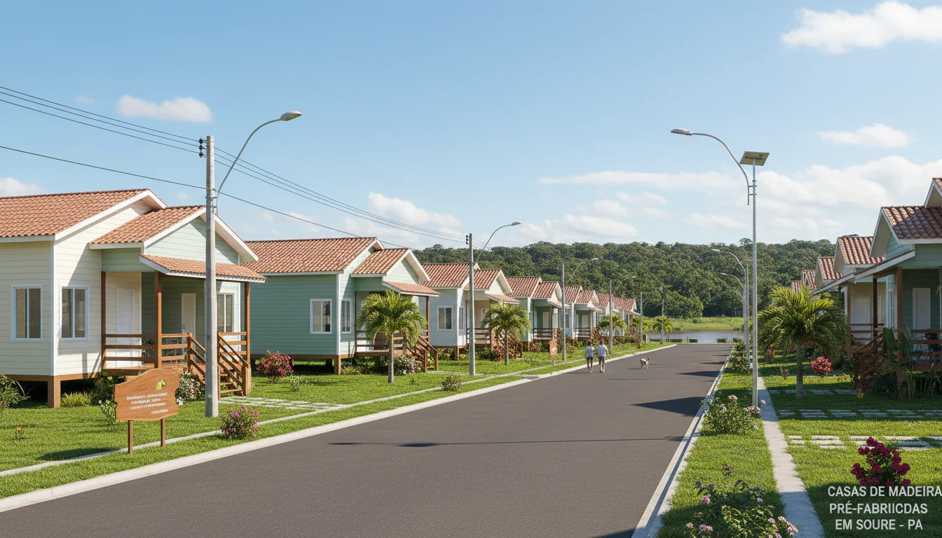 Casas de Madeira Pré-Fabricadas em Soure – PA
