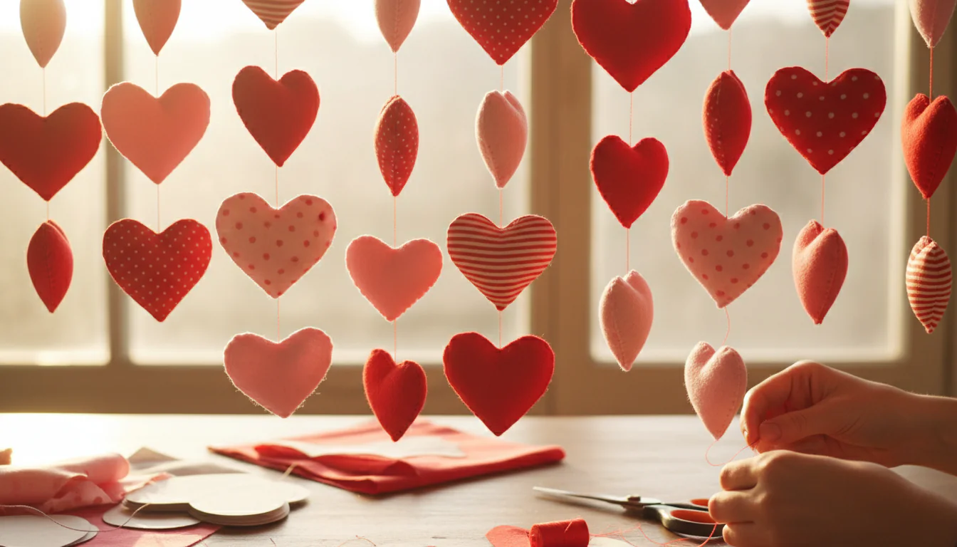 Cortina de coração: modelos e passo a passo Cortina de coração: modelos e passo a passo