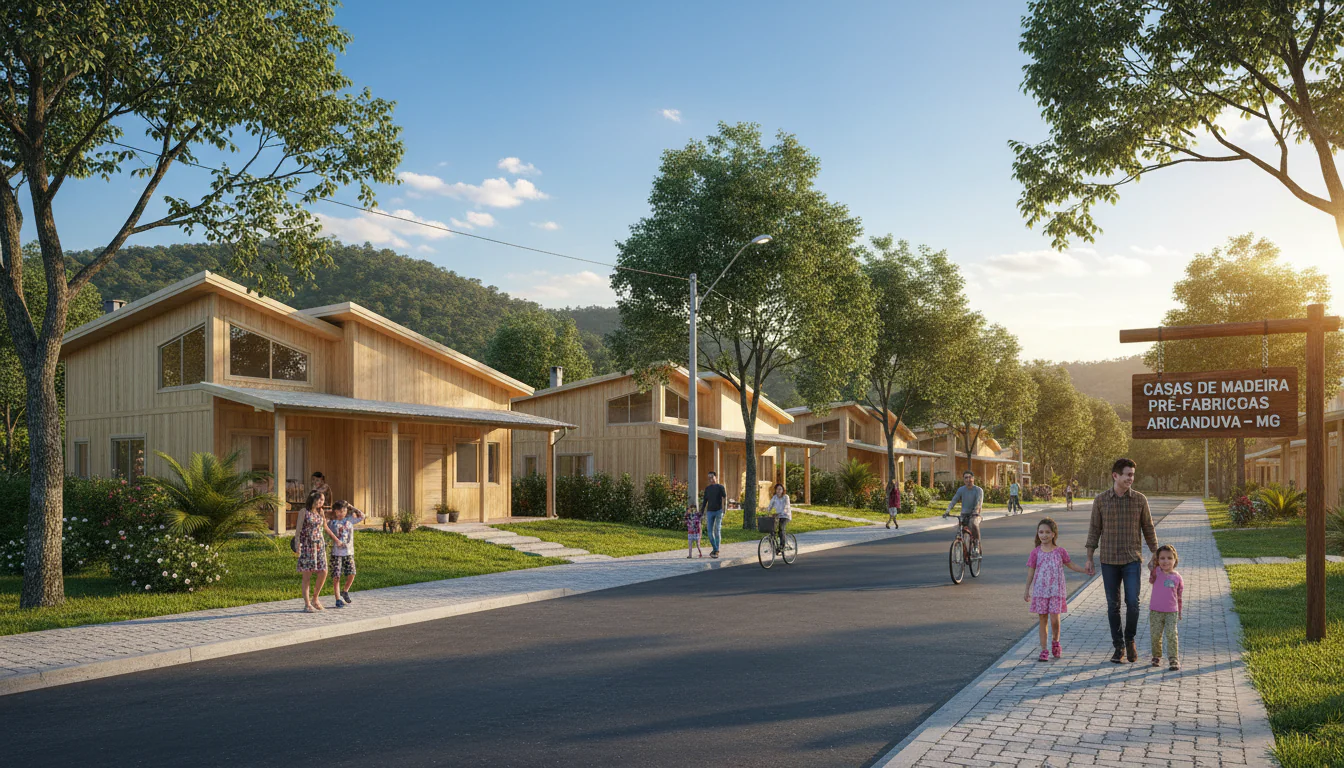 Casas de Madeira Pré-Fabricadas em Aricanduva – MG