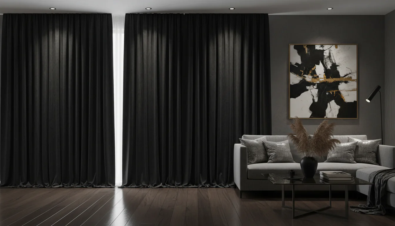 Cortina preta: ideias para ambiente sofisticado Cortina preta: ideias para ambiente sofisticado