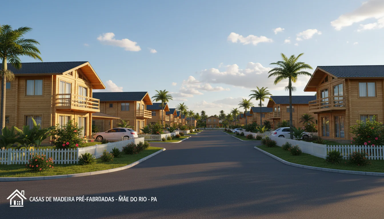 Casas de Madeira Pré-Fabricadas em Mãe do Rio – PA