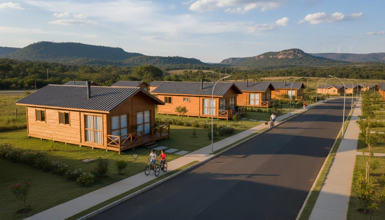 Casas de Madeira Pré-Fabricadas em Chapada Gaúcha – MG