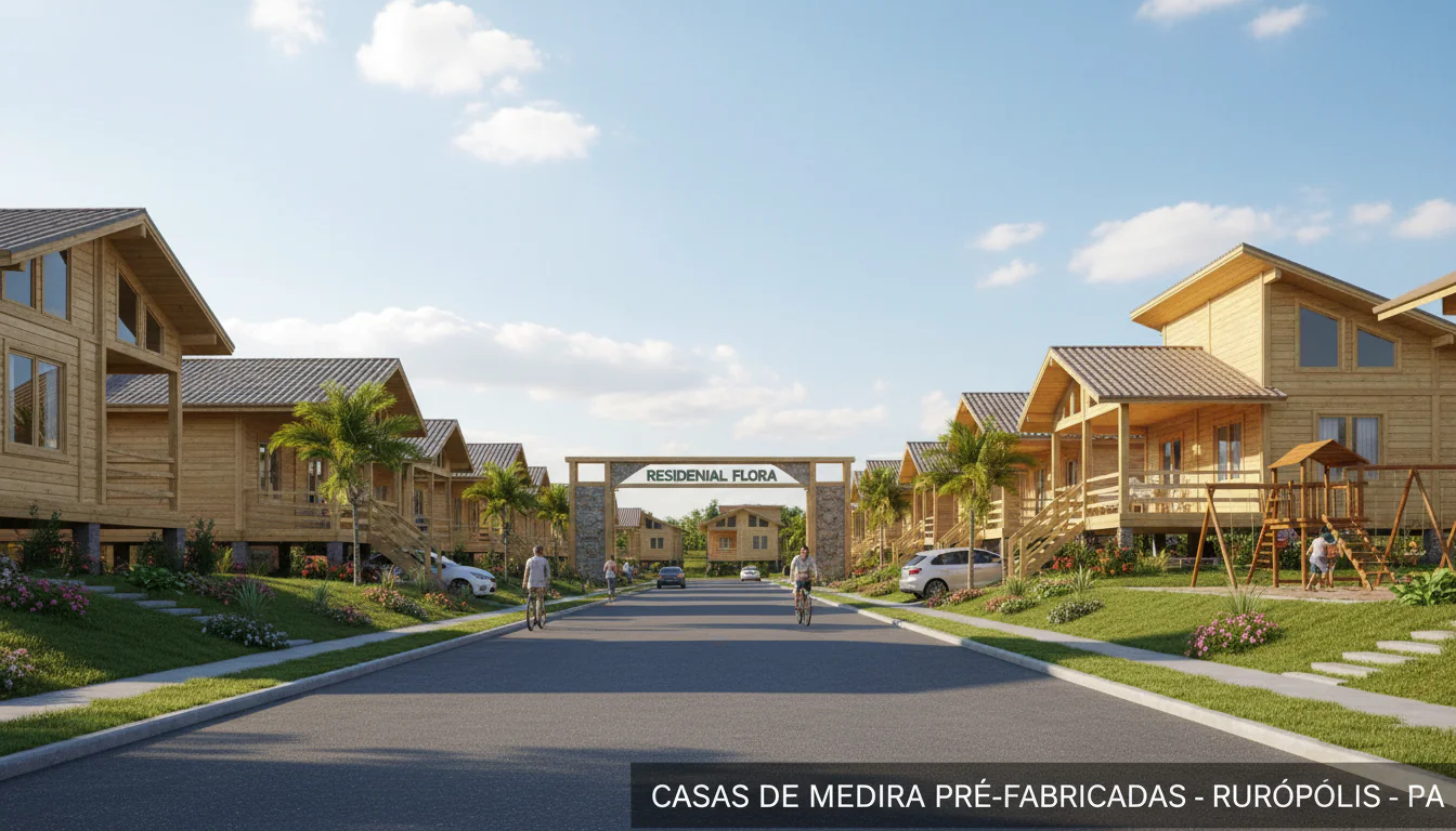 Casas de Madeira Pré-Fabricadas em Rurópolis – PA