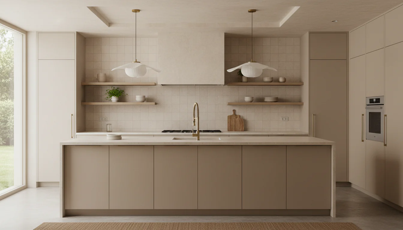 Cozinha bege: fotos para ambiente neutro e elegante Cozinha bege: fotos para ambiente neutro e elegante