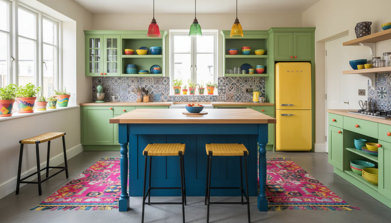 Cozinhas coloridas: para fugir do tradicional