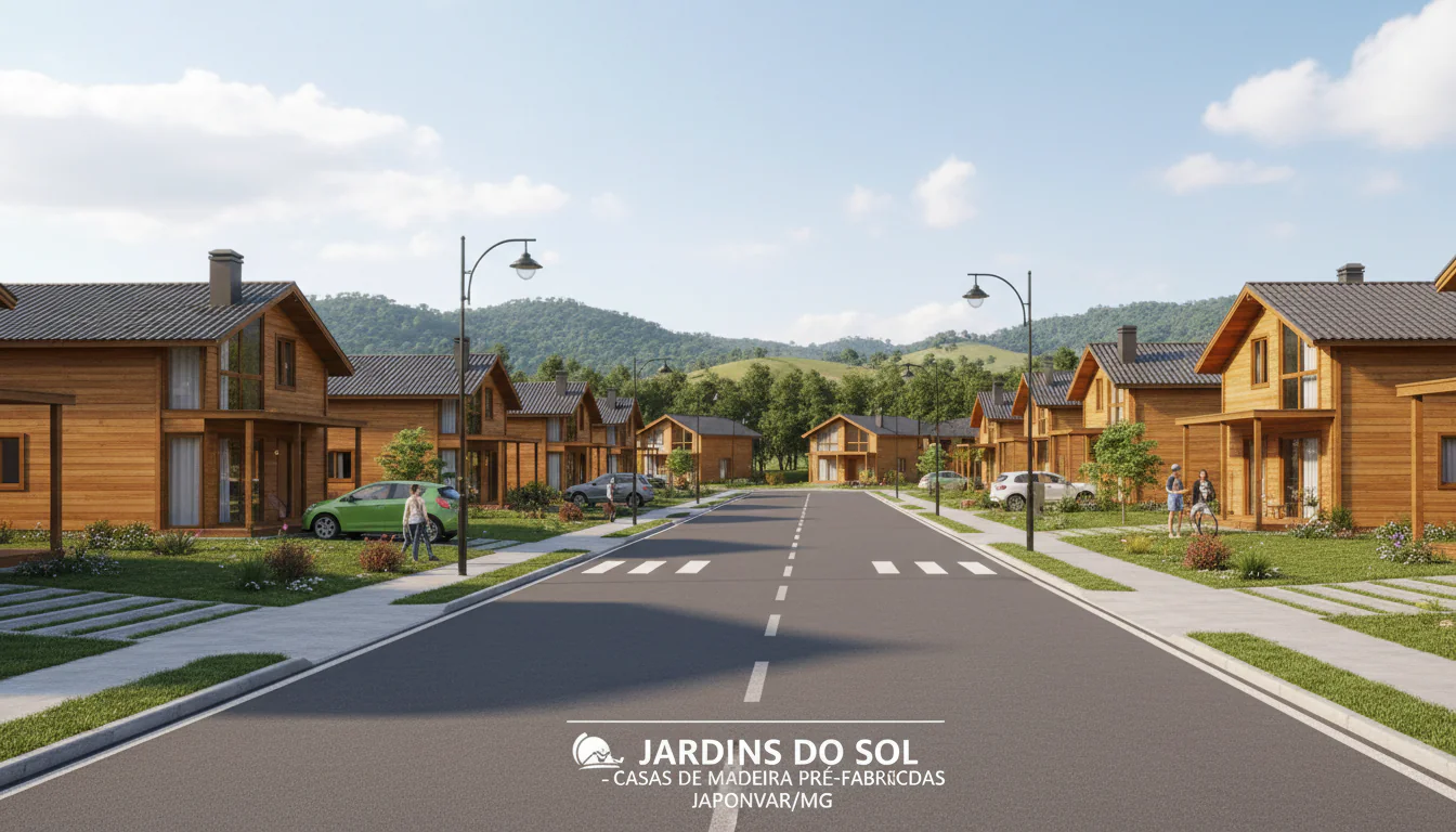 Casas de Madeira Pré-Fabricadas em Japonvar – MG