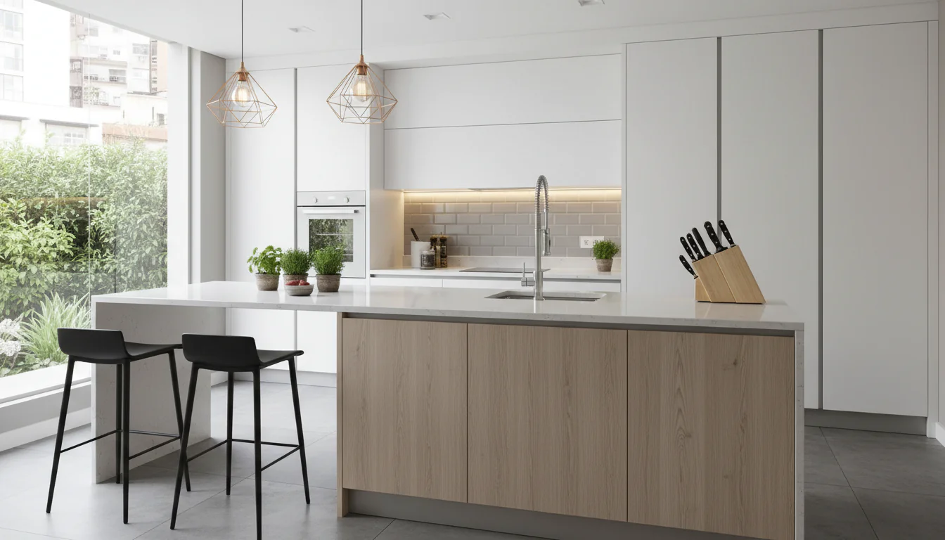 Cozinha planejada com bancada: dicas profissionais Cozinha planejada com bancada: dicas profissionais