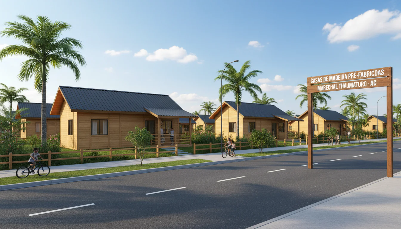 Casas de Madeira Pré-Fabricadas em Marechal Thaumaturgo – AC