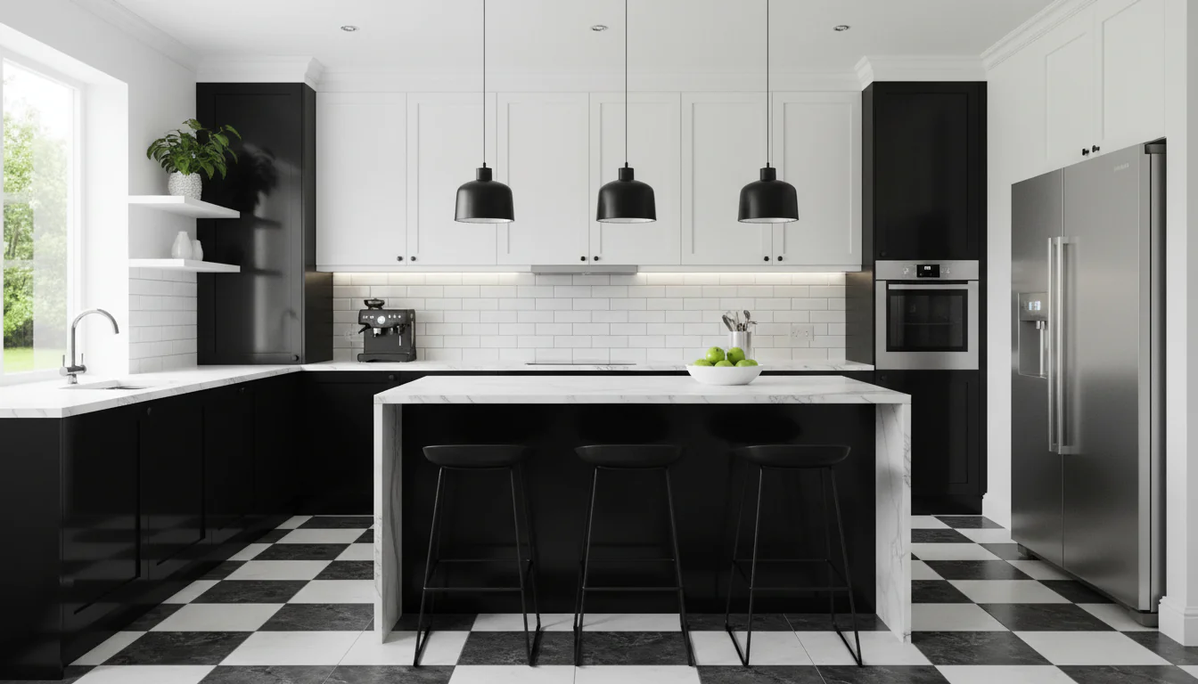 Cozinha preta e branca: ideias para combinação clássica Cozinha preta e branca: ideias para combinação clássica
