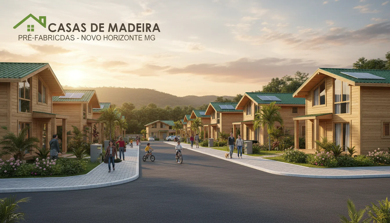 Casas de Madeira Pré-Fabricadas em Novorizonte – MG