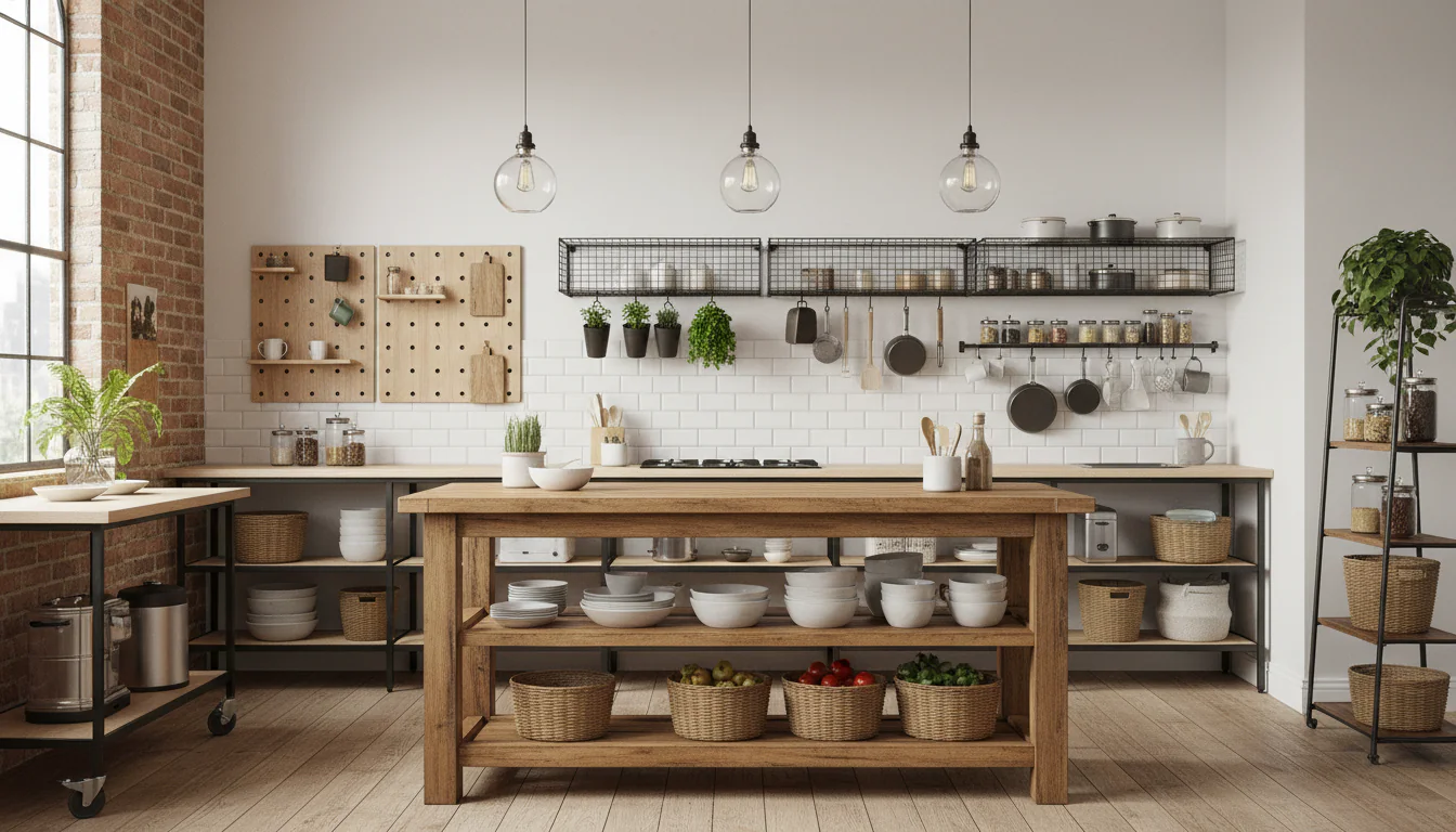 Cozinha sem armário: dicas e ideias criativas