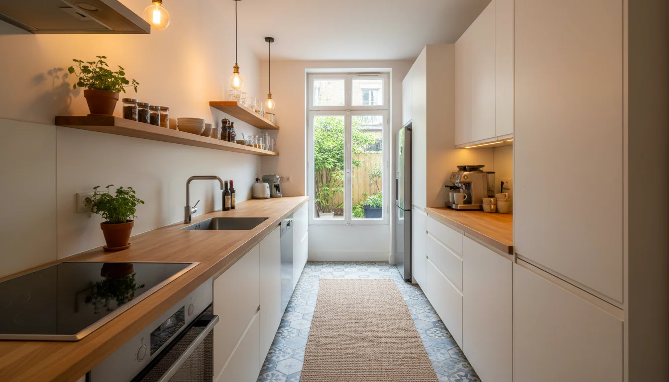 Cozinhas tipo corredor: para você se inspirar