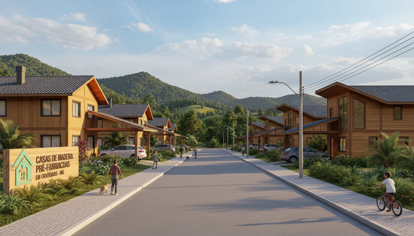 Casas de Madeira Pré-Fabricadas em Oratórios – MG