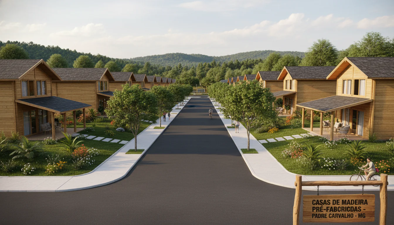 Casas de Madeira Pré-Fabricadas em Padre Carvalho – MG