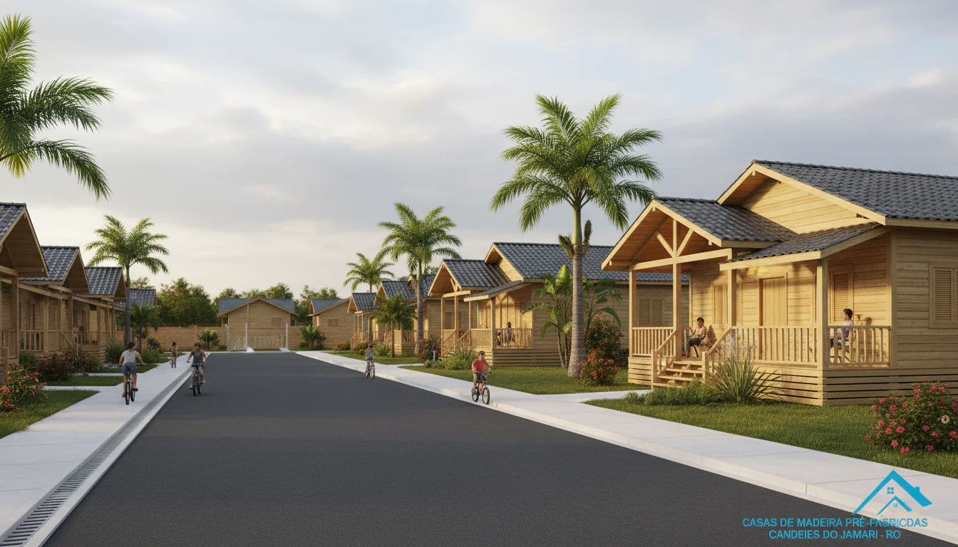 Casas de Madeira Pré-Fabricadas em Candeias do Jamari – RO