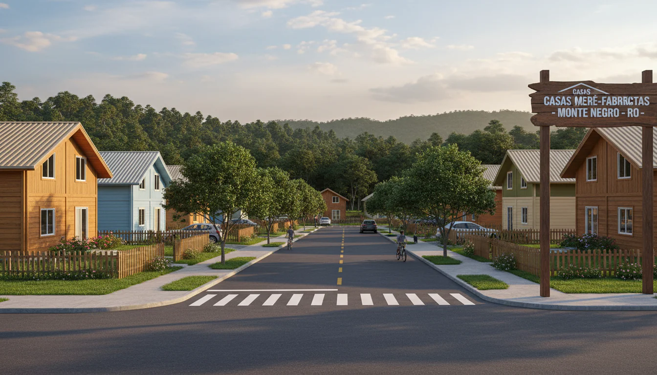 Casas de Madeira Pré-Fabricadas em Monte Negro – RO