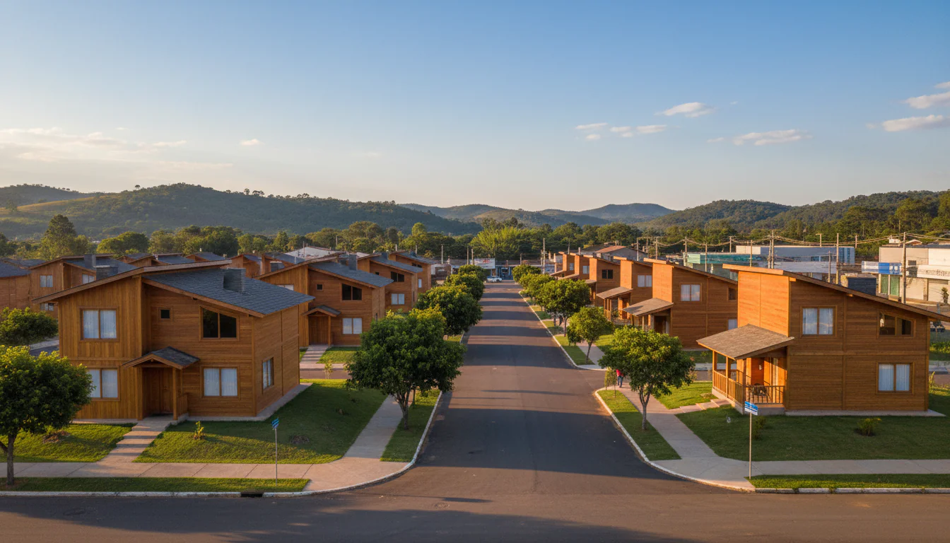 Casas de Madeira Pré-Fabricadas em Pingo-dʼÁgua – MG