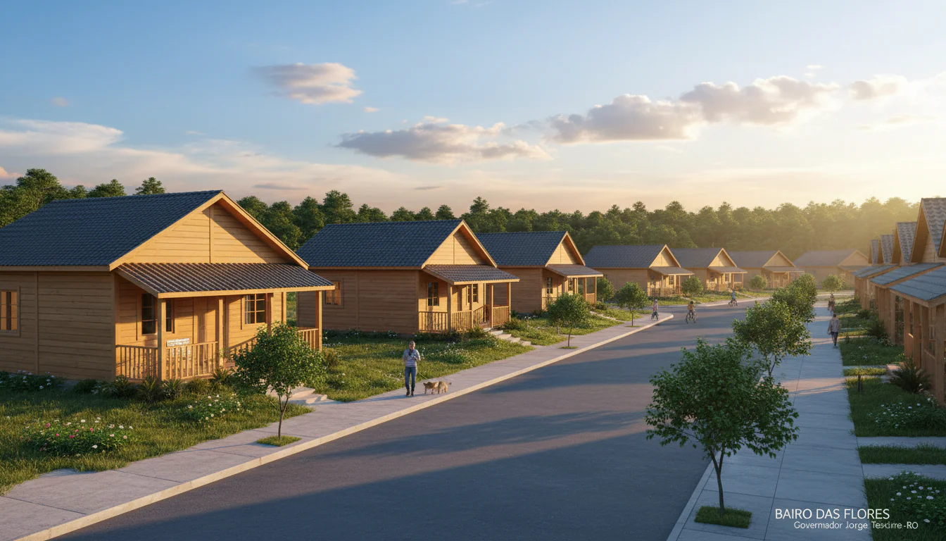 Casas de Madeira Pré-Fabricadas em Governador Jorge Teixeira – RO