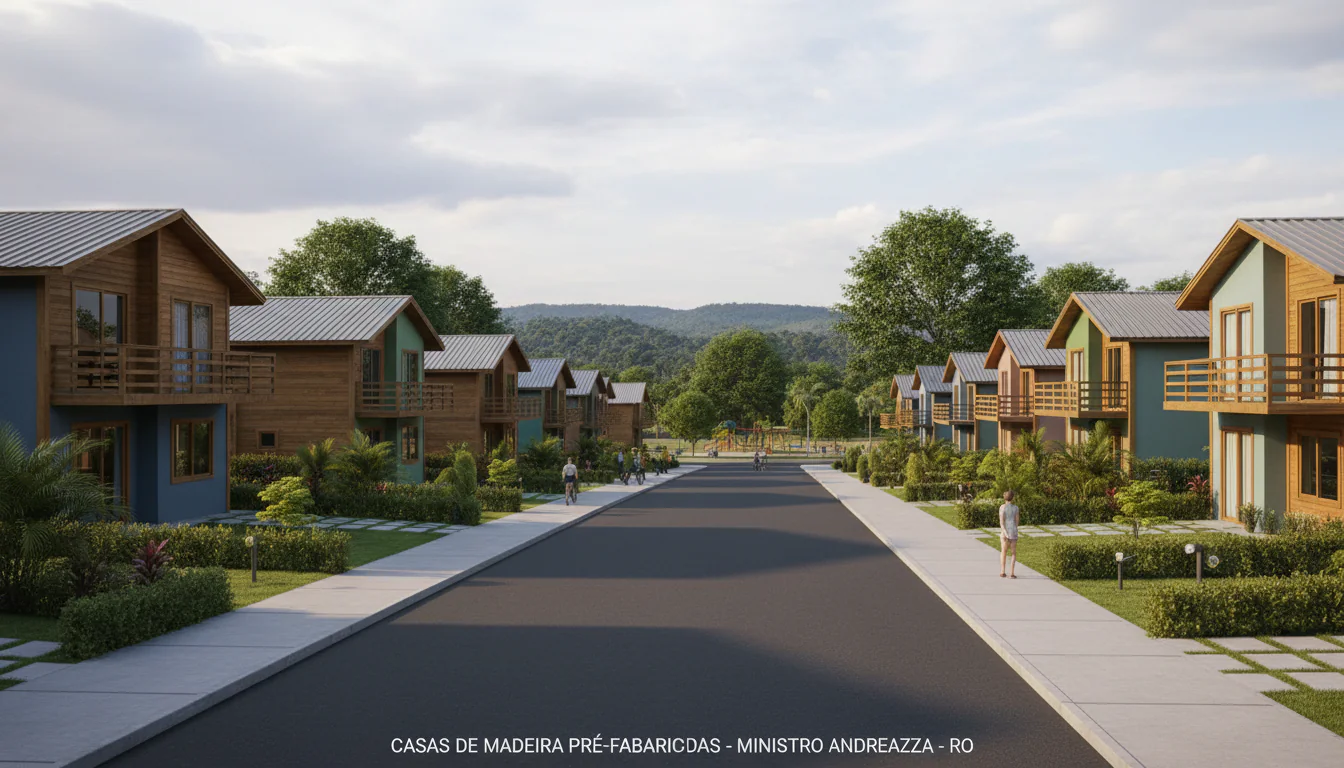 Casas de Madeira Pré-Fabricadas em Ministro Andreazza – RO Casas de Madeira Pré-Fabricadas em Ministro Andreazza – RO