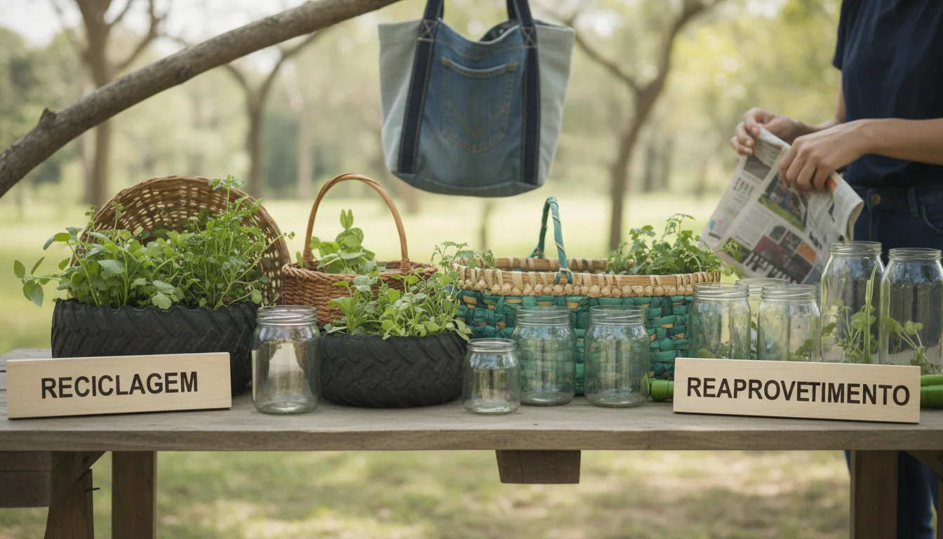 Reciclagem: seção sobre reaproveitamento Reciclagem: seção sobre reaproveitamento