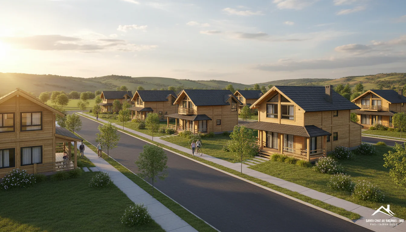 Casas de Madeira Pré-Fabricadas em Santa Cruz de Salinas – MG