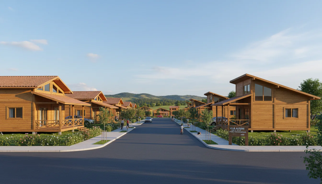 Casas de Madeira Pré-Fabricadas em São João da Lagoa – MG