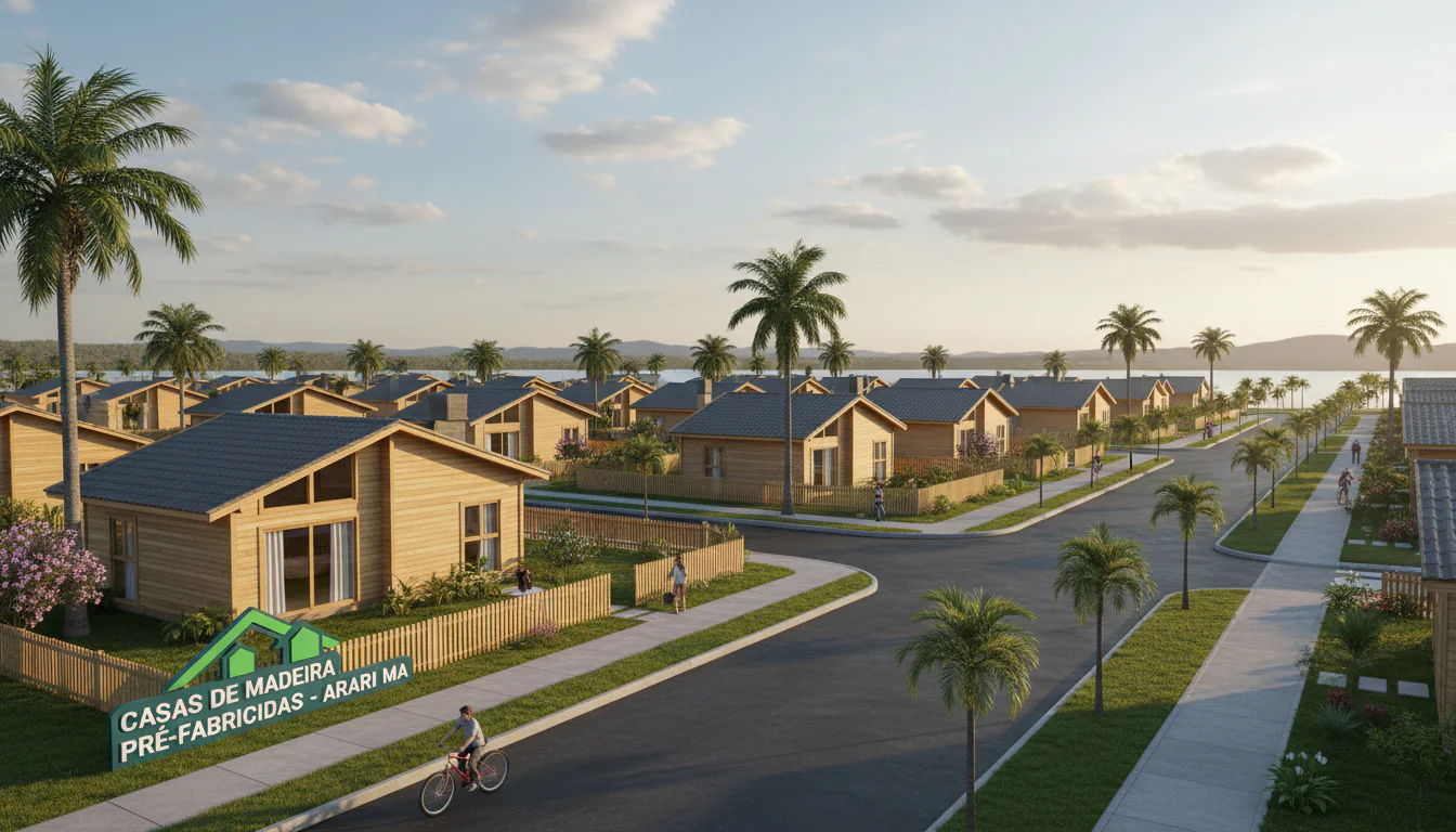 Casas de Madeira Pré-Fabricadas em Arari – MA Casas de Madeira Pré-Fabricadas em Arari – MA