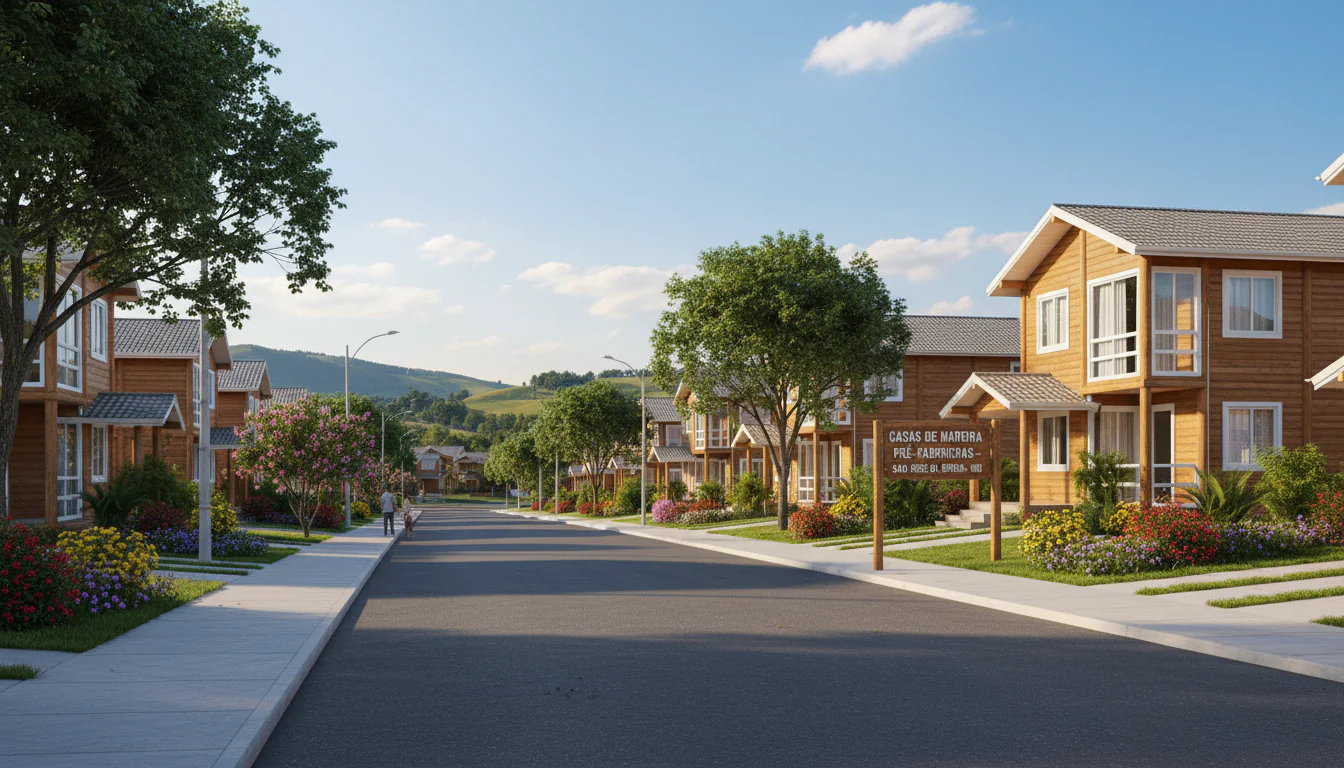 Casas de Madeira Pré-Fabricadas em São José da Barra – MG