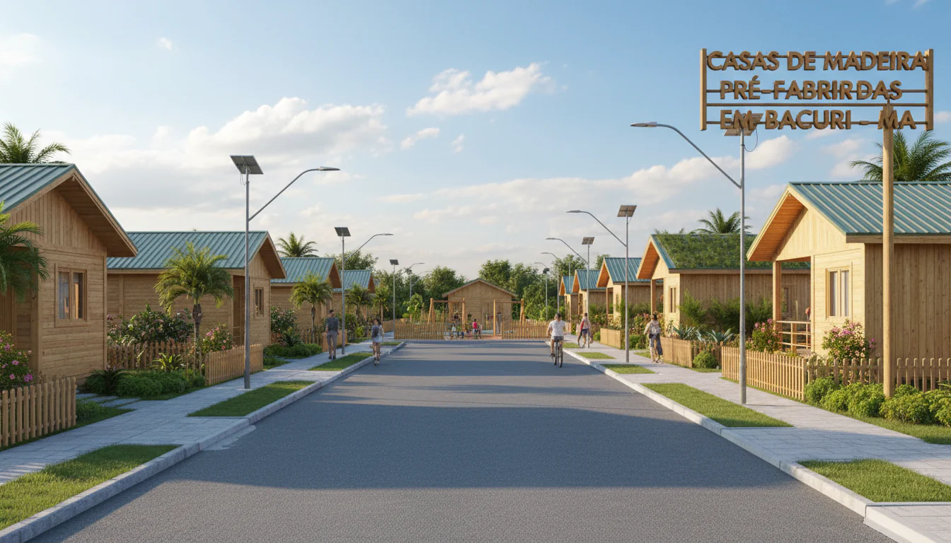 Casas de Madeira Pré-Fabricadas em Bacuri – MA