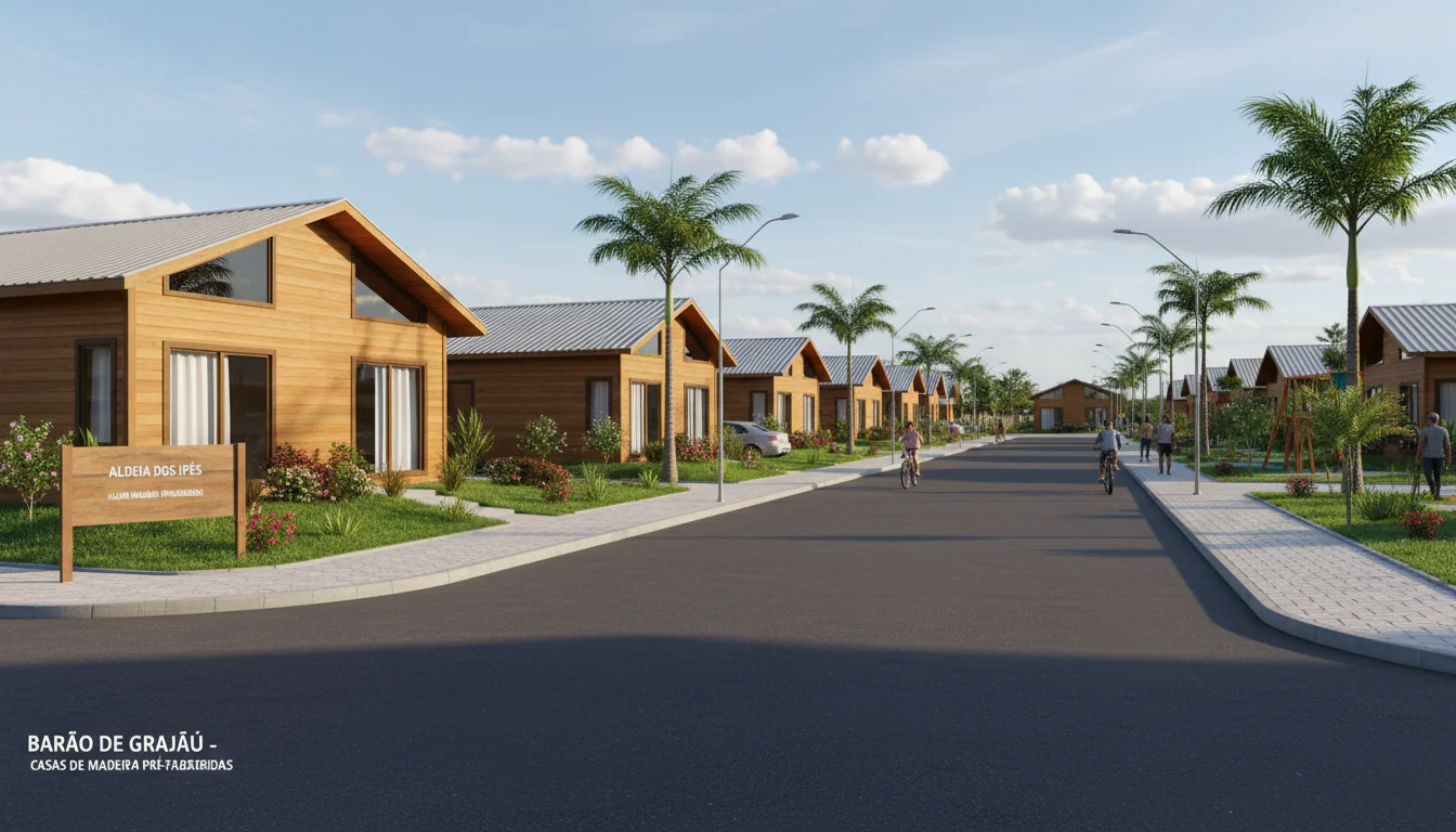 Casas de Madeira Pré-Fabricadas em Barão de Grajaú – MA