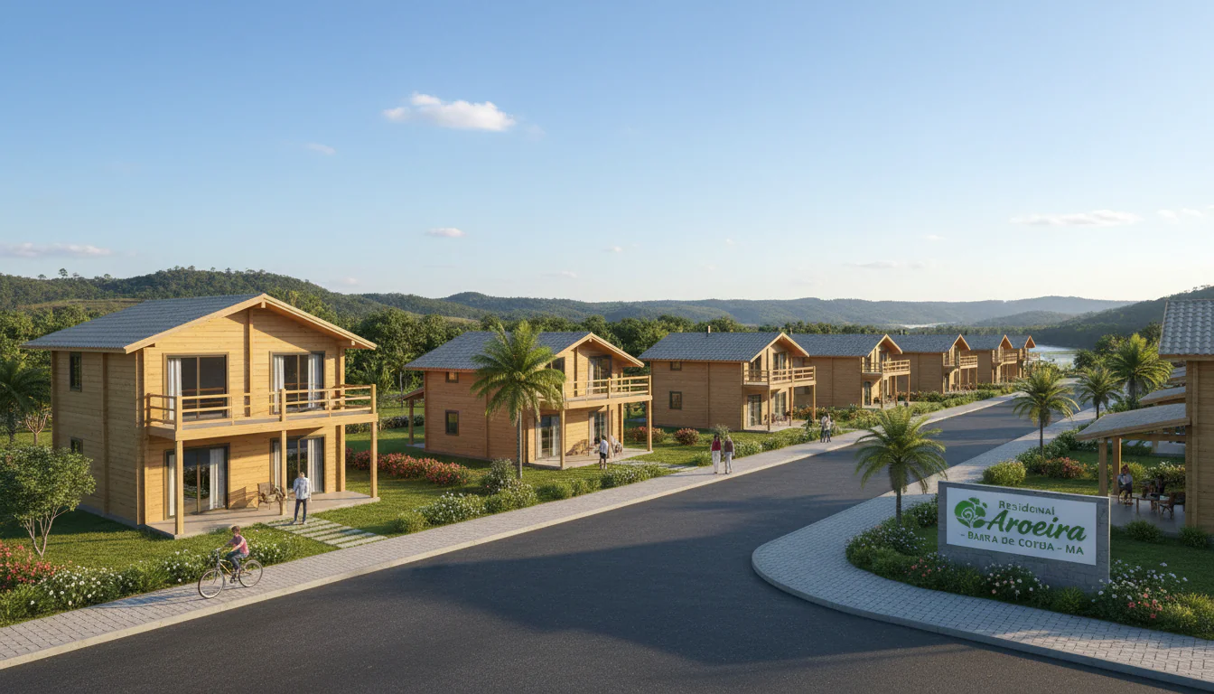Casas de Madeira Pré-Fabricadas em Barra do Corda – MA