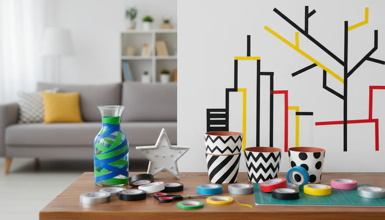 Decoração com fita isolante: inspirações para fazer