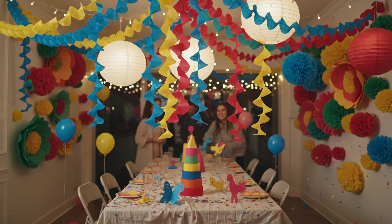 Decoração com papel crepom: ideias incríveis para festas