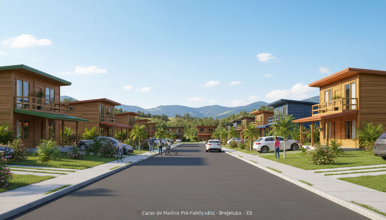 Casas de Madeira Pré-Fabricadas em Brejetuba – ES