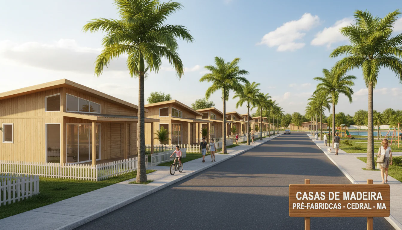 Casas de Madeira Pré-Fabricadas em Cedral – MA Casas de Madeira Pré-Fabricadas em Cedral – MA