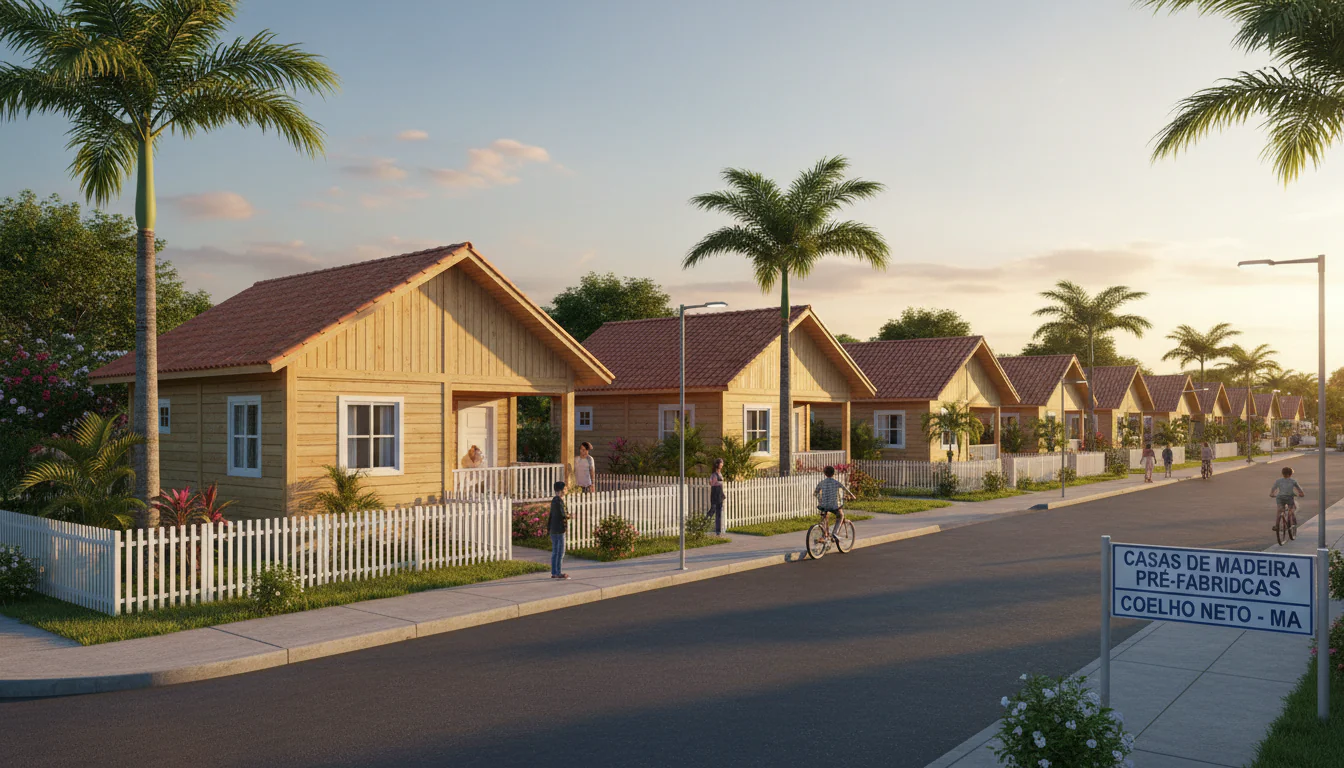 Casas de Madeira Pré-Fabricadas em Coelho Neto – MA