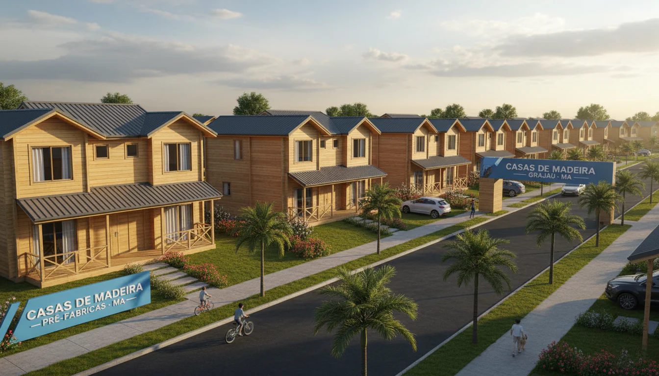 Casas de Madeira Pré-Fabricadas em Grajaú – MA