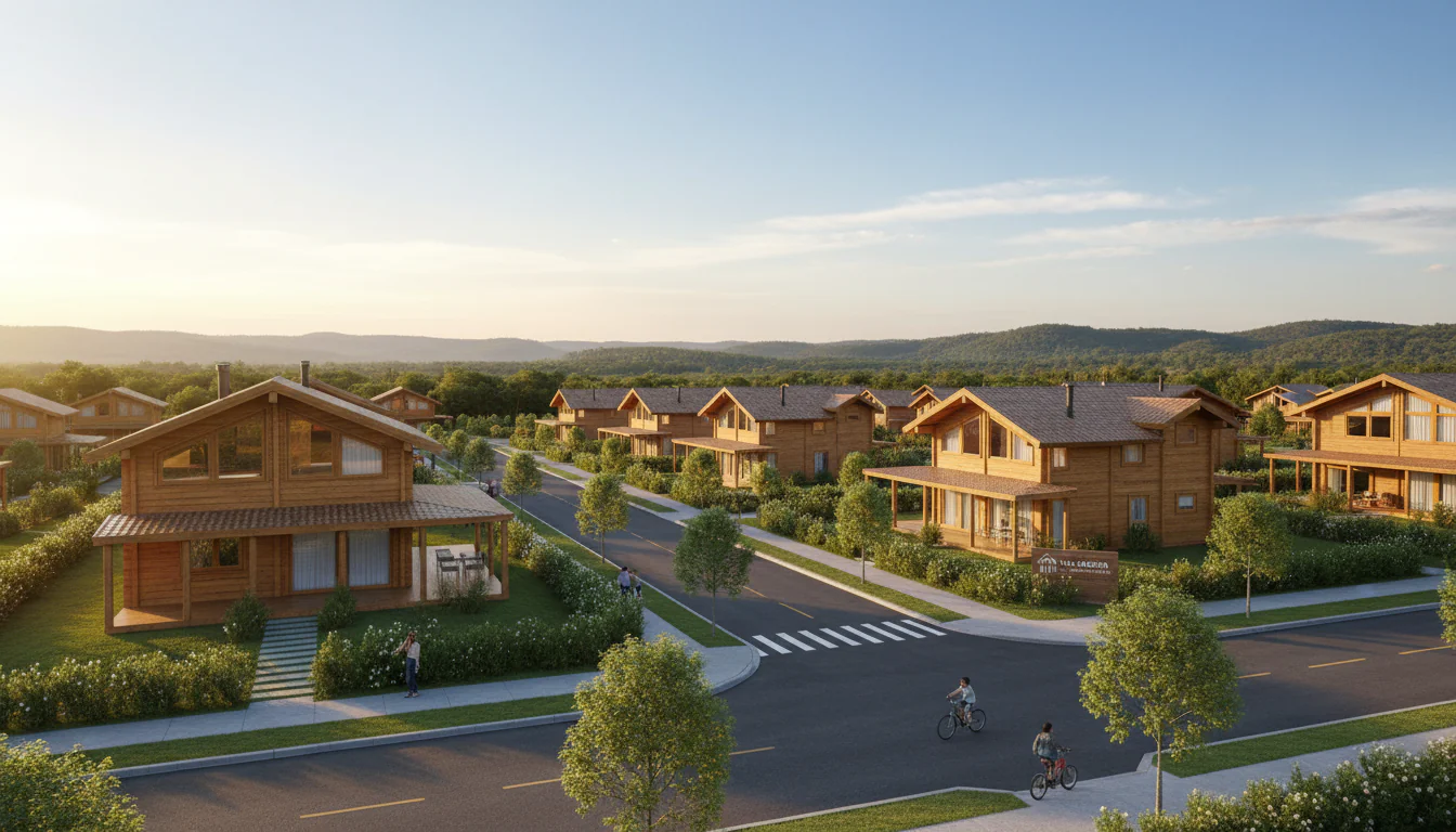 Casas de Madeira Pré-Fabricadas em Nova Castilho – SP