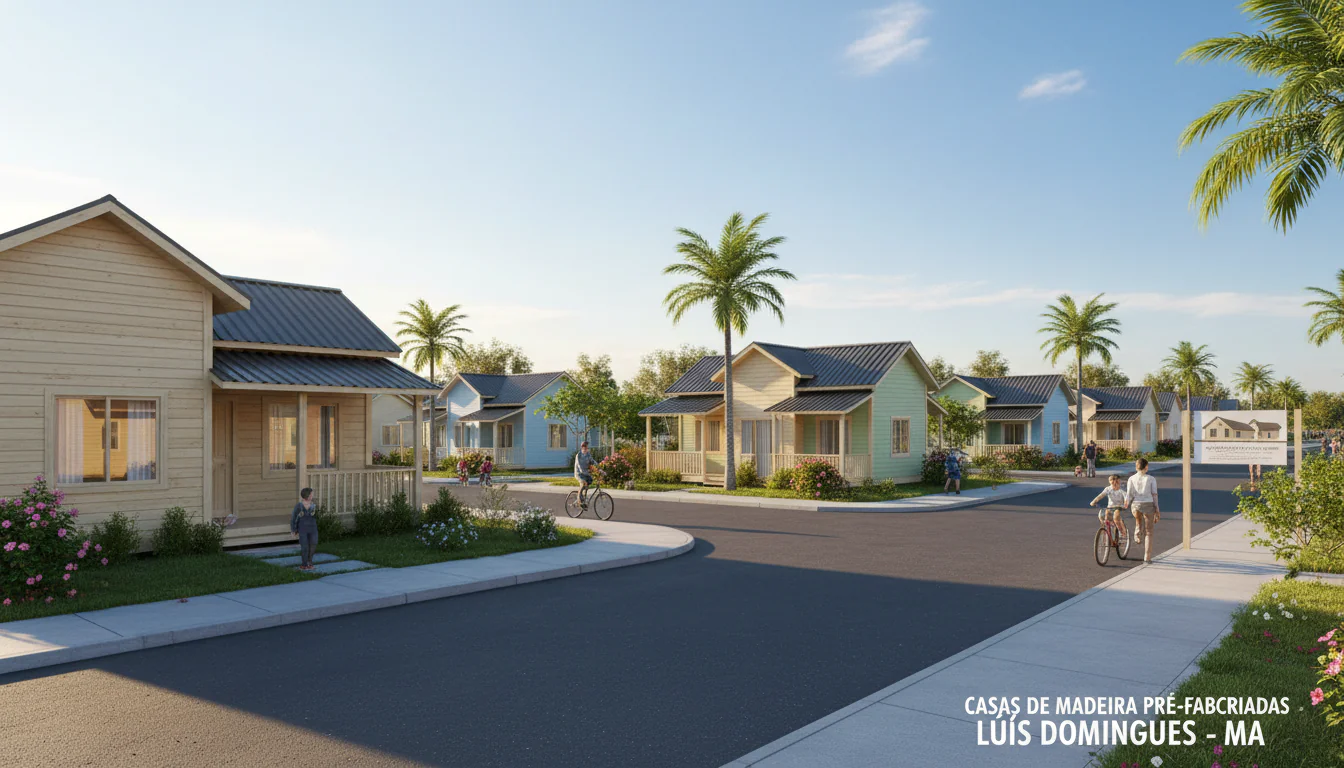 Casas de Madeira Pré-Fabricadas em Luís Domingues – MA