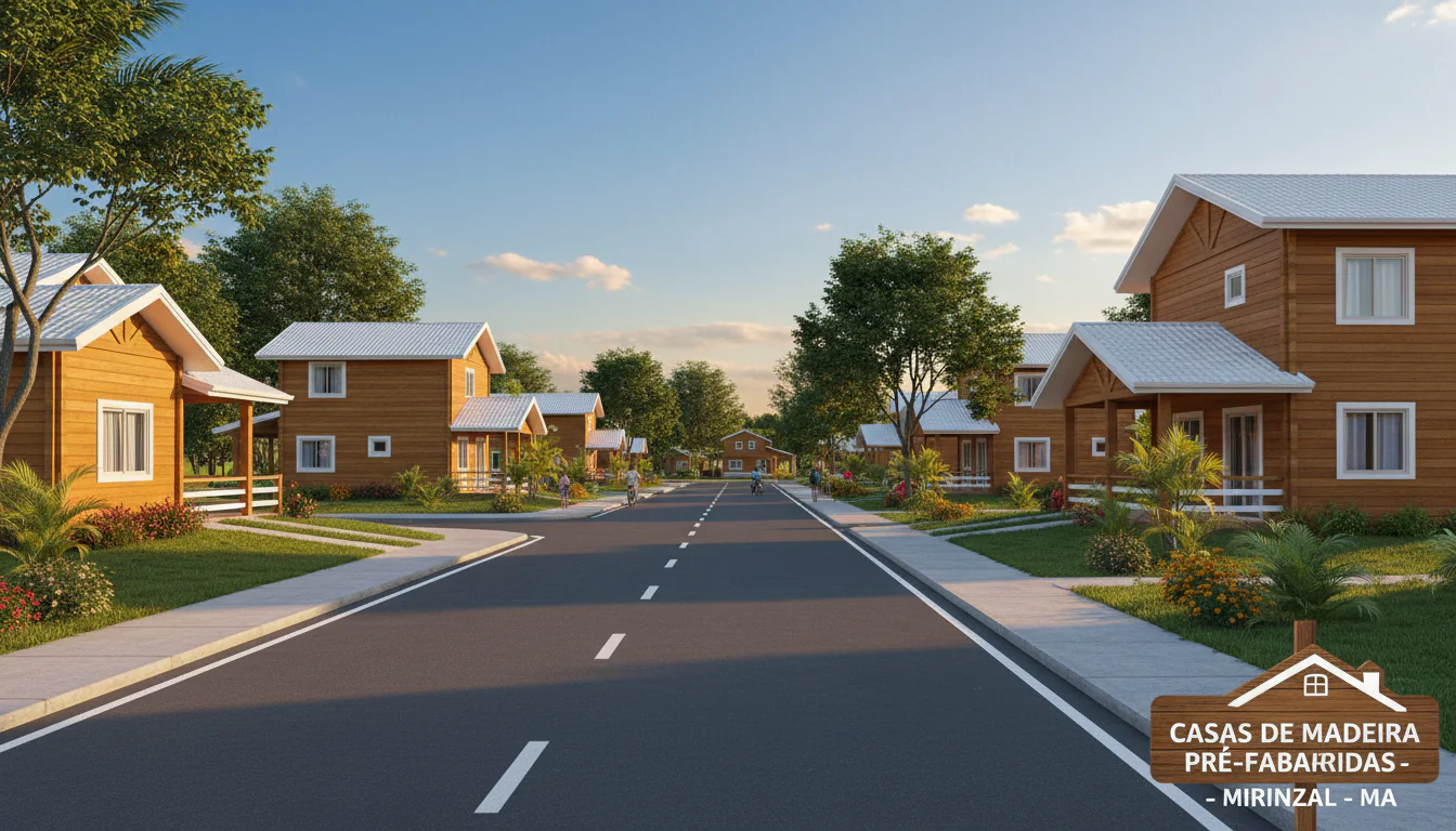 Casas de Madeira Pré-Fabricadas em Mirinzal – MA