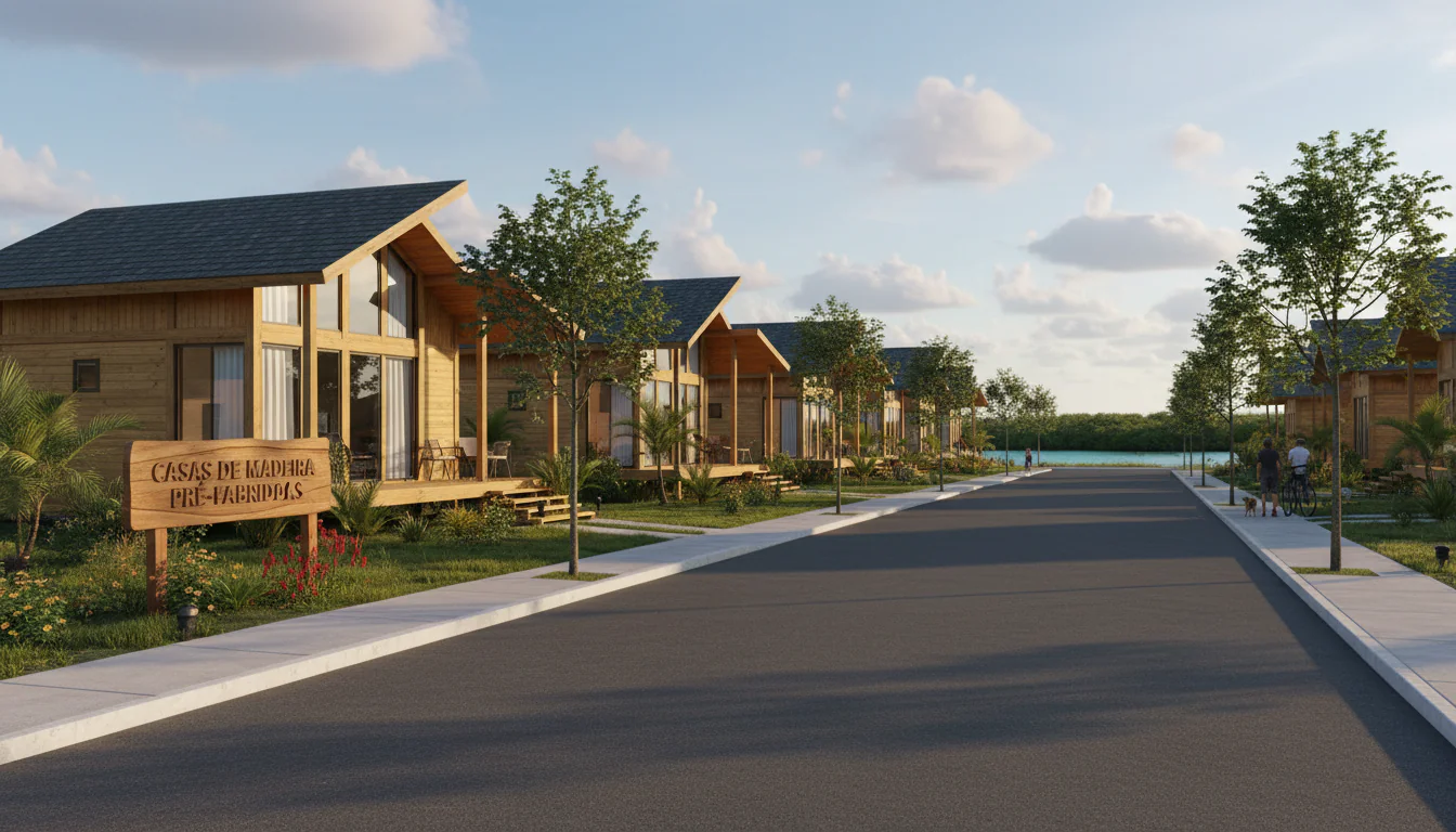 Casas de Madeira Pré-Fabricadas em Primeira Cruz – MA Casas de Madeira Pré-Fabricadas em Primeira Cruz – MA